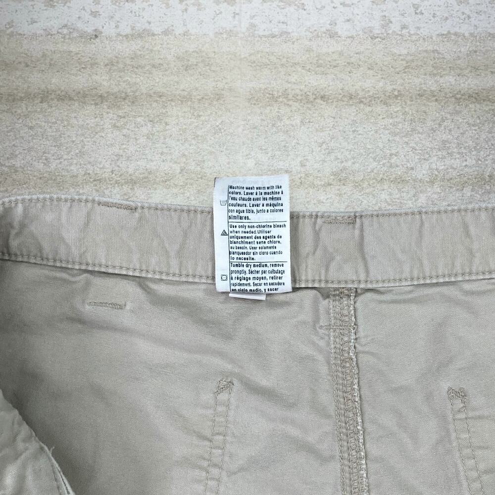 Vintage 90s Carhartt Carpenter Shorts 36x11 Relaxed Light Tan Cotton Dungarees - Picture 5 of 7